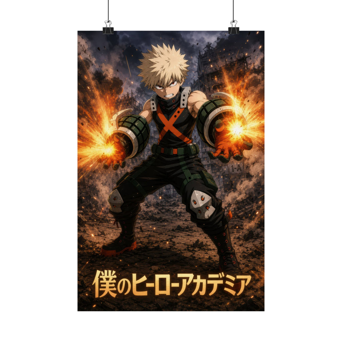 My Hero Academia G2 Bakugo Explosion Anime Poster
