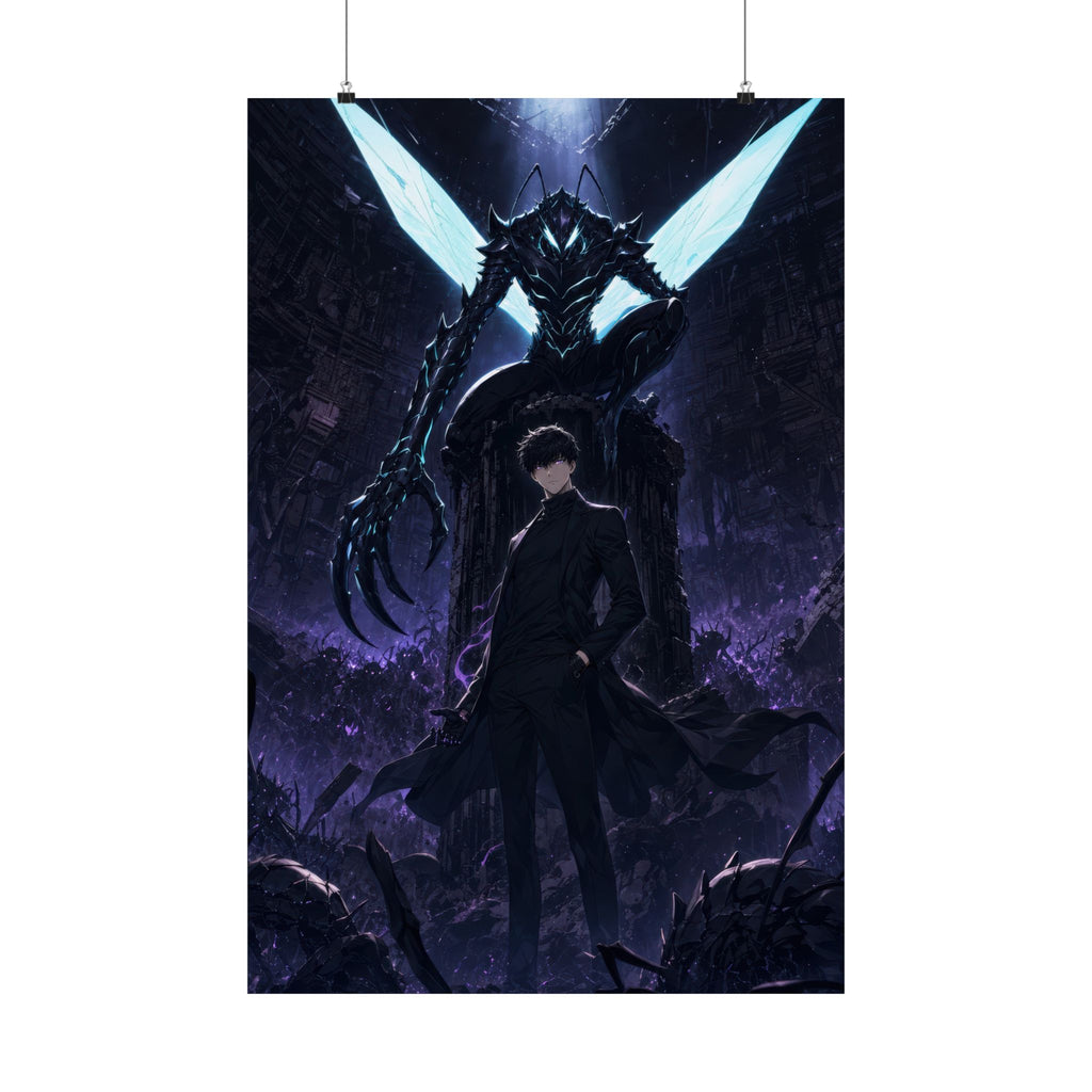 Solo Leveling Sl58 Jinwoo Beru Kings Left Hand Anime Poster