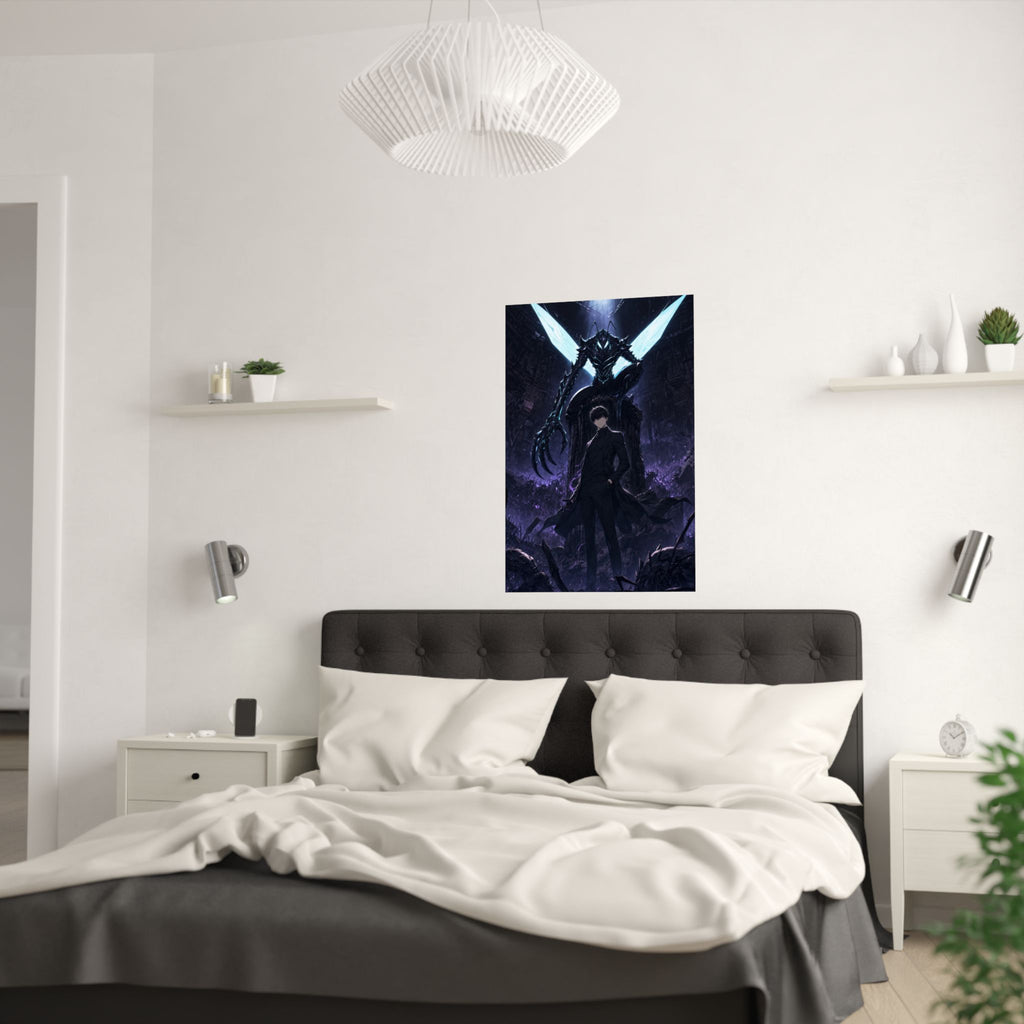 Solo Leveling Sl58 Jinwoo Beru Kings Left Hand Anime Poster