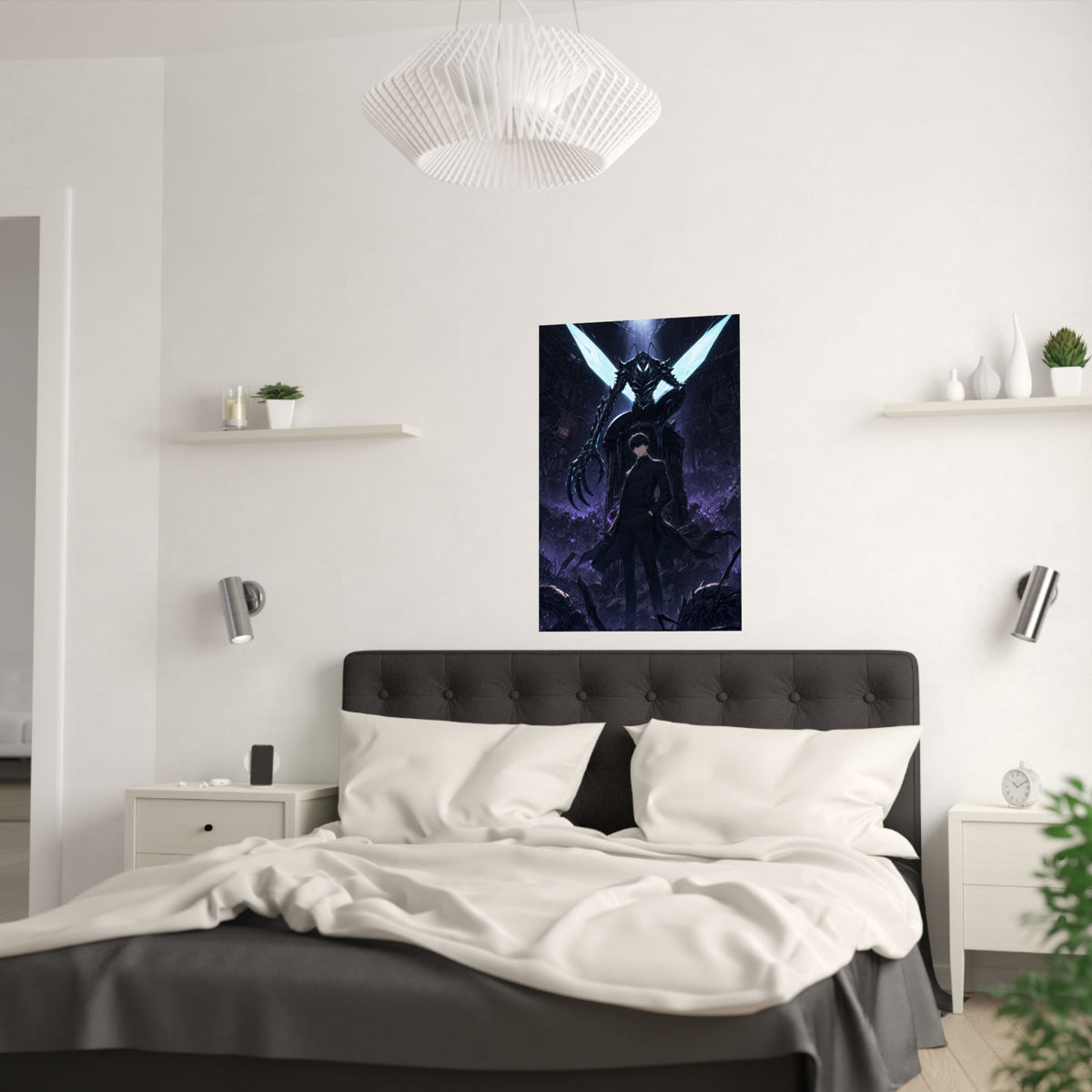 Solo Leveling Sl58 Jinwoo Beru Kings Left Hand Anime Poster