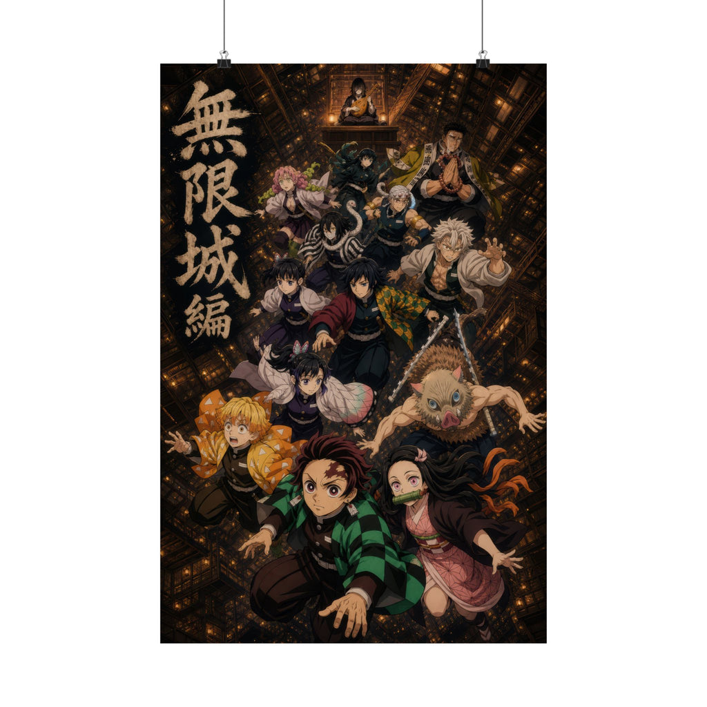 Demon Slayer The Fall Infinity Castle One Sheet Anime Poster