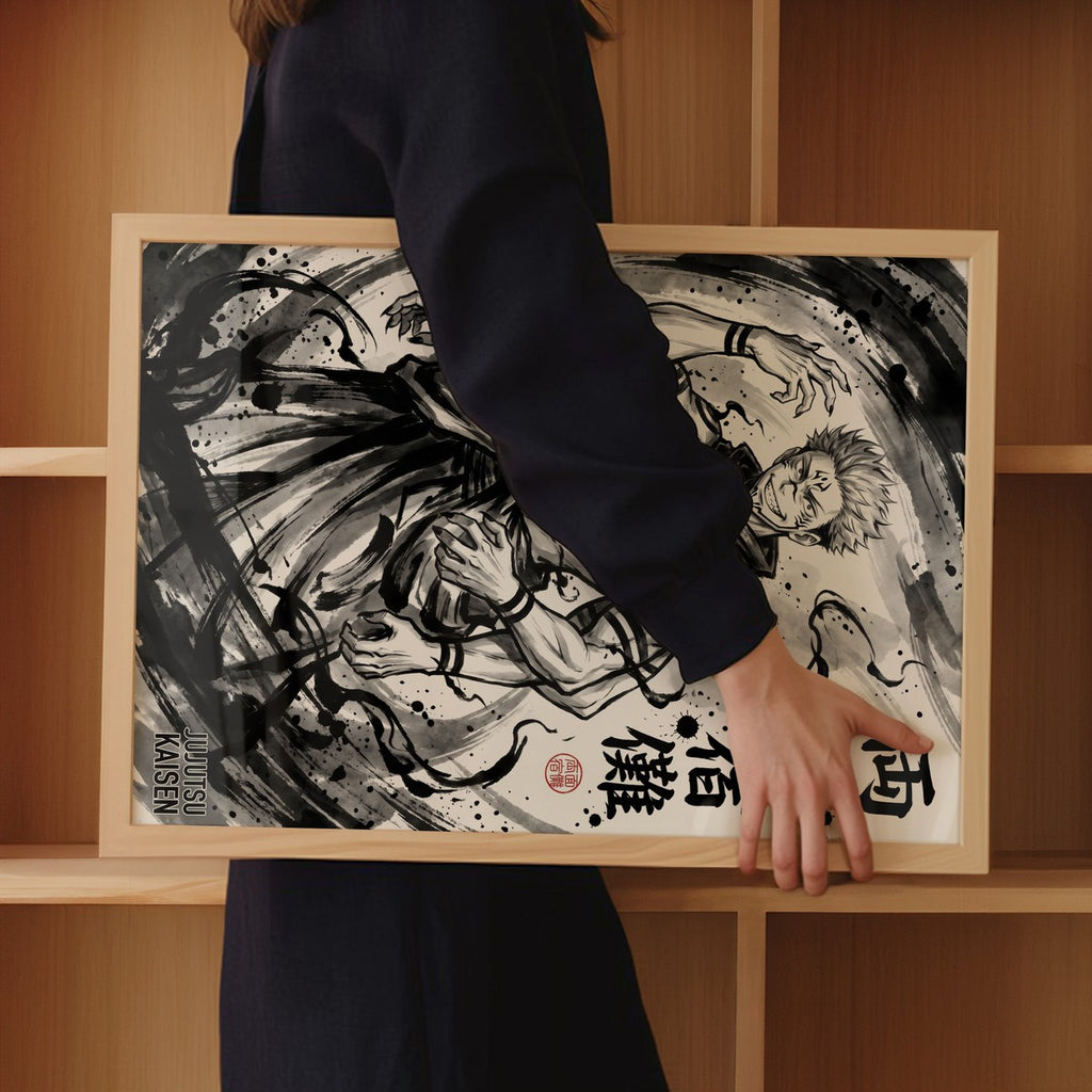 Jujutsu Kaisen Sukuna Malevolent Shrine Anime Poster