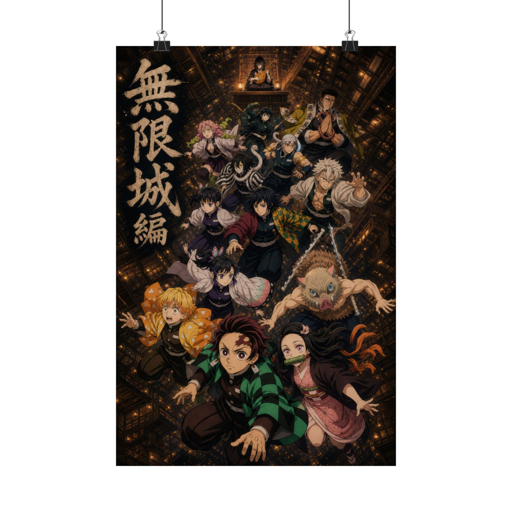 Demon Slayer The Fall Infinity Castle One Sheet Anime Poster