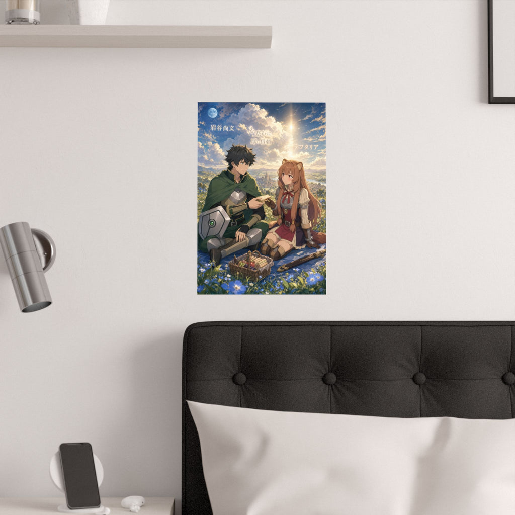 The Rising of the Shield Hero Romance Plus Blue Moon Picnic Anime Poster