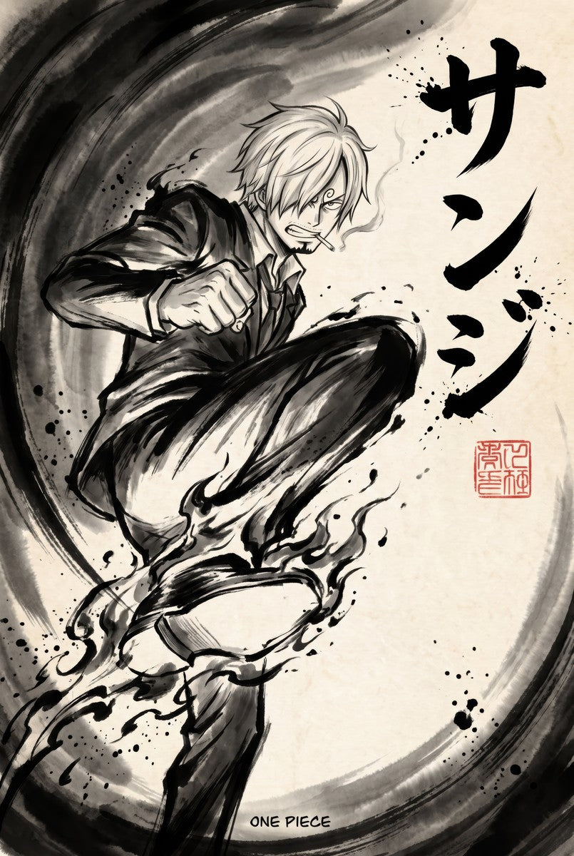One Piece Sanji V1 Anime Poster