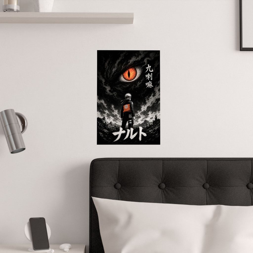 Naruto Nrw01 Naruto Kurama Bw Minimal Winner Format Anime Poster