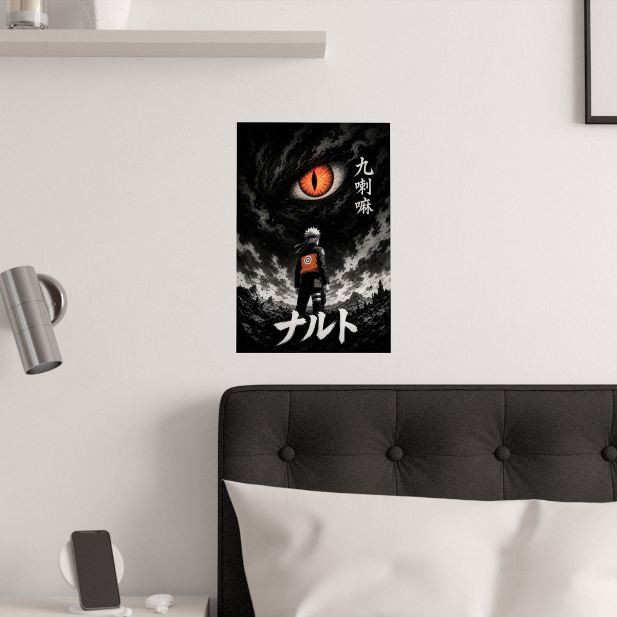Naruto Nrw01 Naruto Kurama Bw Minimal Winner Format Anime Poster