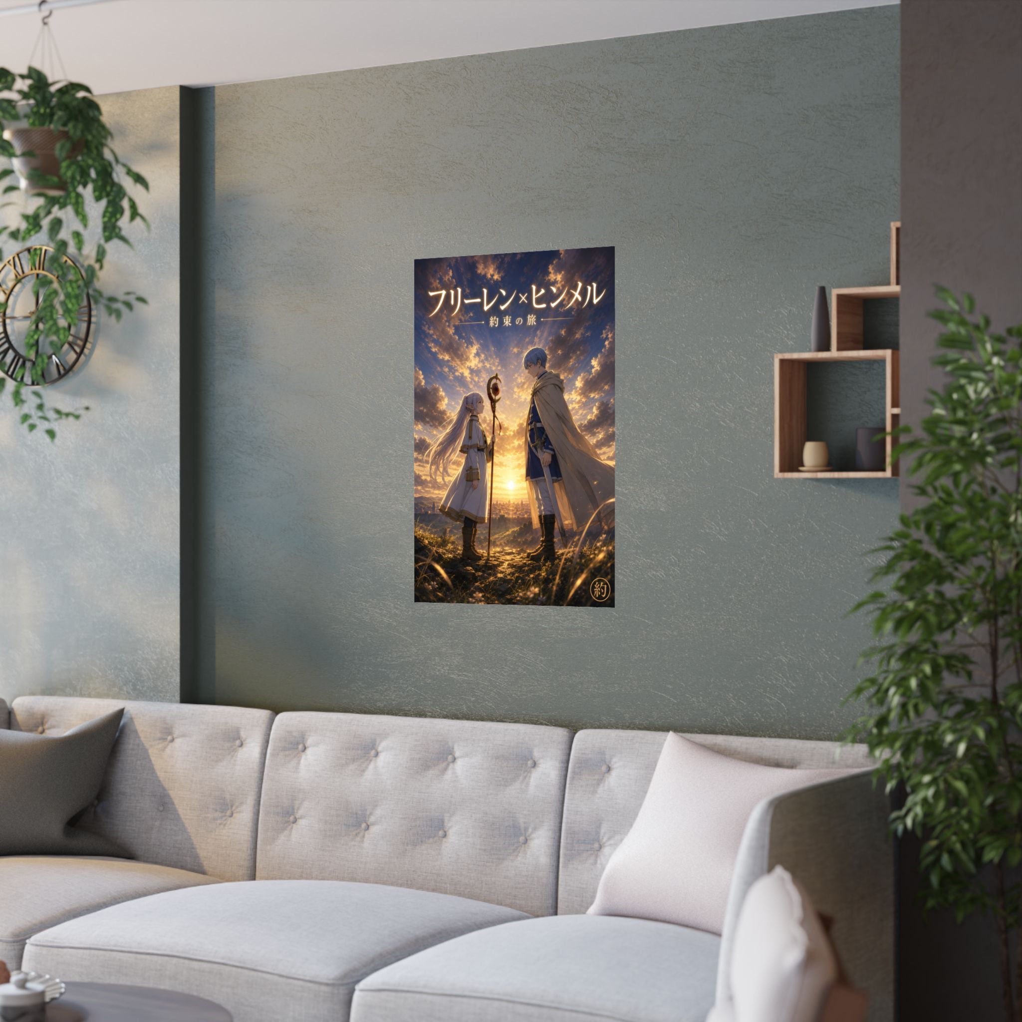 Frieren Fr21 Himmel Cinematic Anime Poster