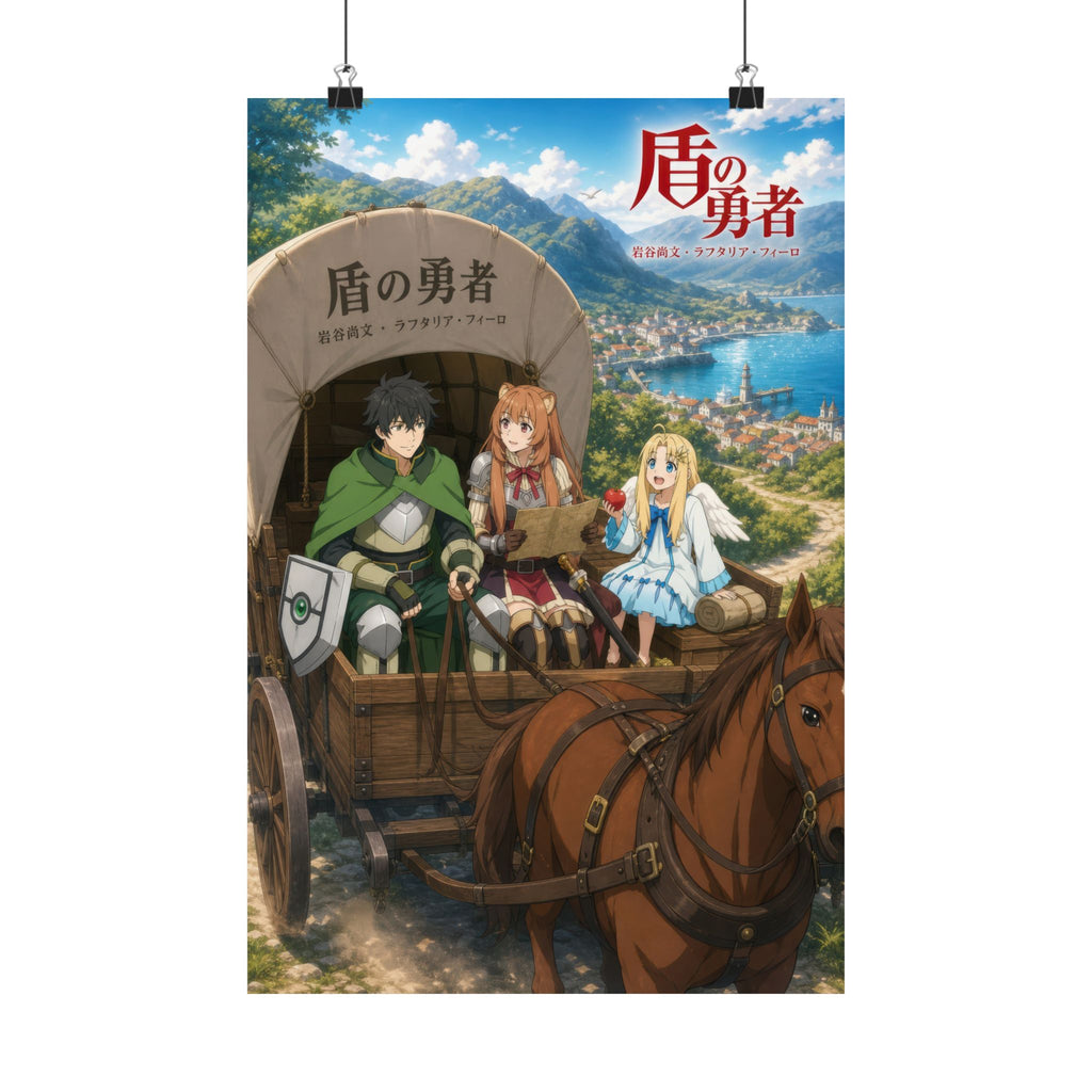 The Rising of the Shield Hero Traveling Merchant Wagon Adventure Anime Poster