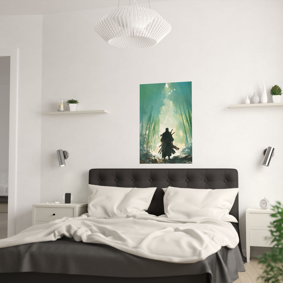 One Piece Roronoa Zoro Forest Anime Poster