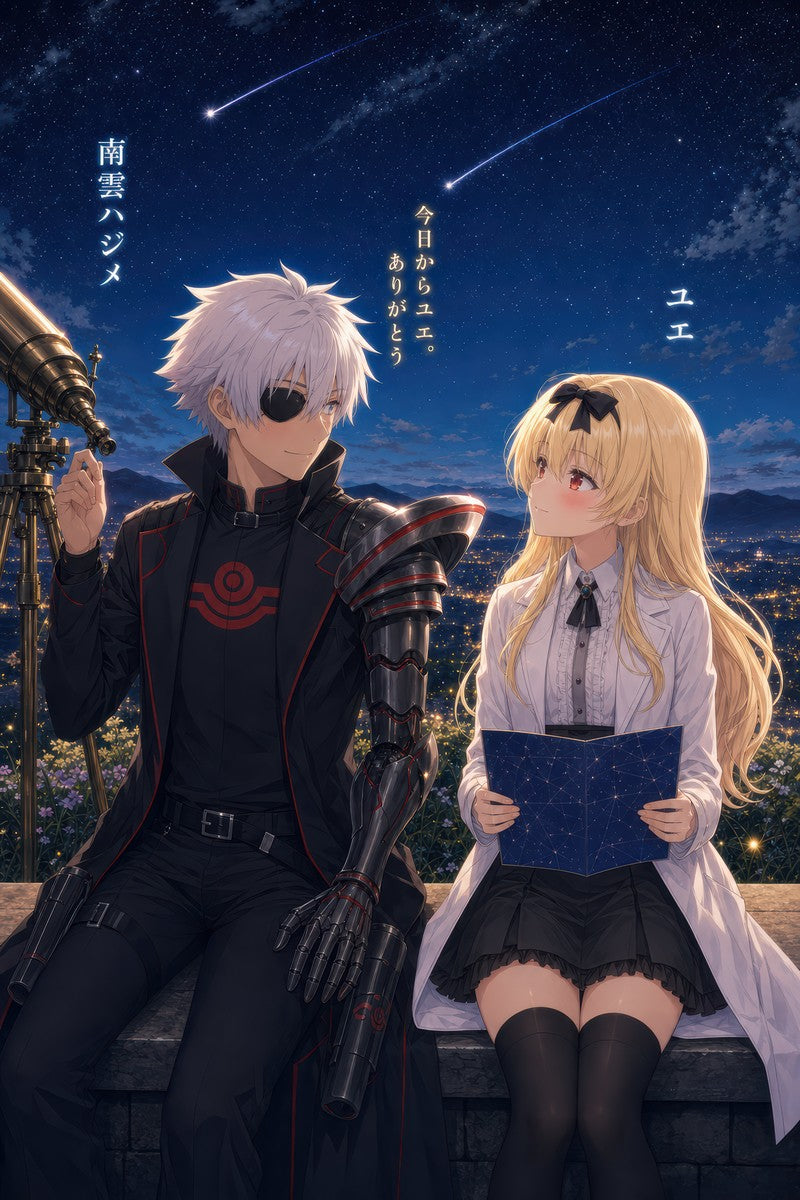 Arifureta Romance Plus Hajime Yue Stargazing Anime Poster