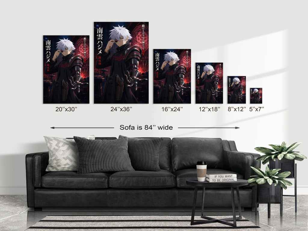 Arifureta Hajime Demon Eye Prosthetic Identity Closeup Anime Poster