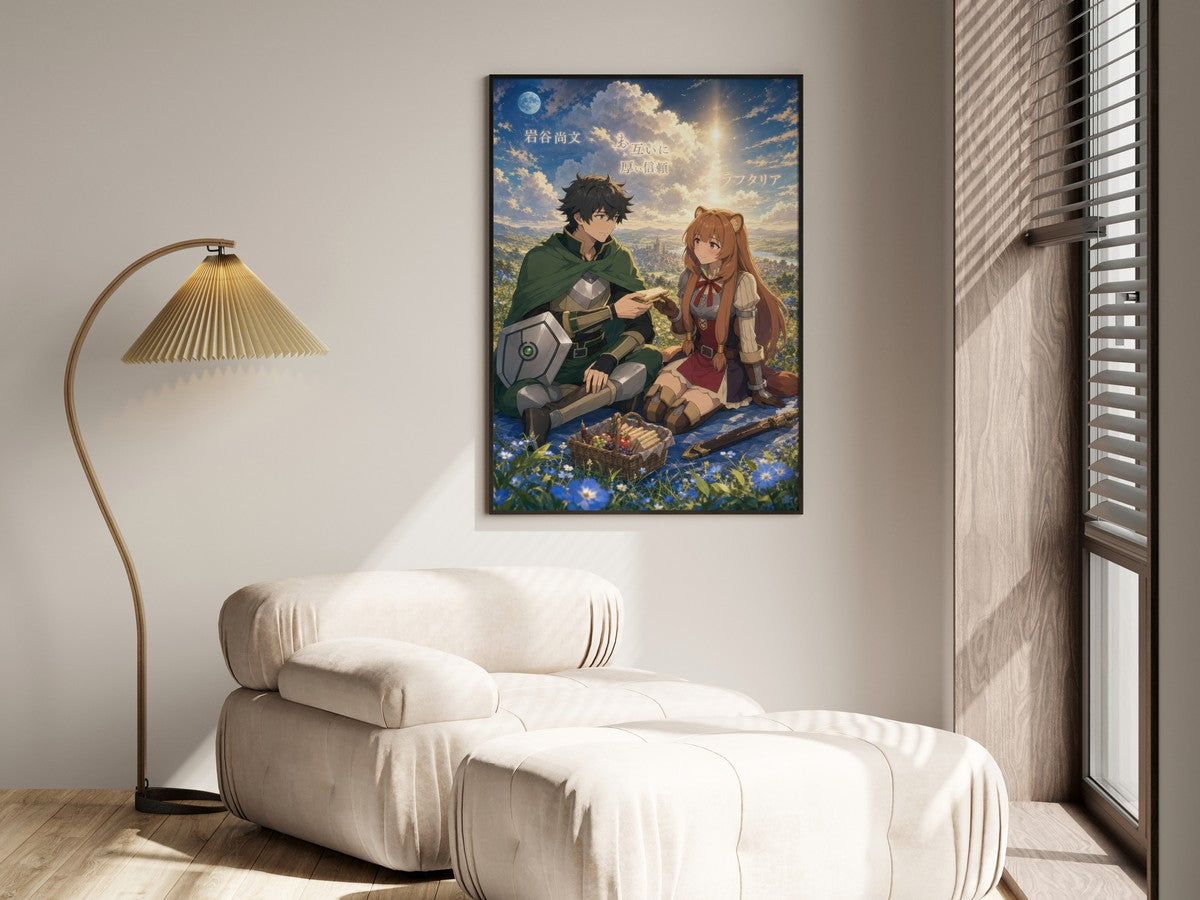 The Rising of the Shield Hero Romance Plus Blue Moon Picnic Anime Poster