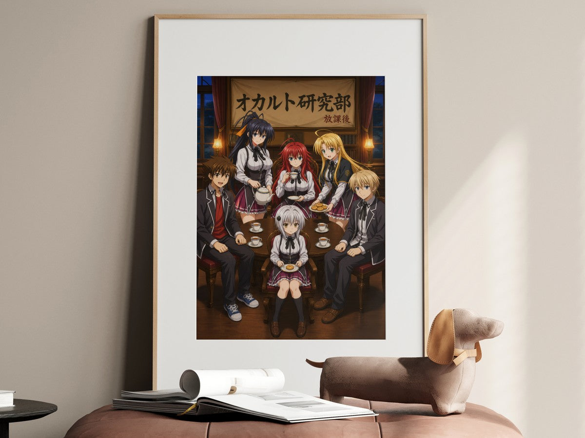 High School DxD P11 Occult Club Tea Anime Poster