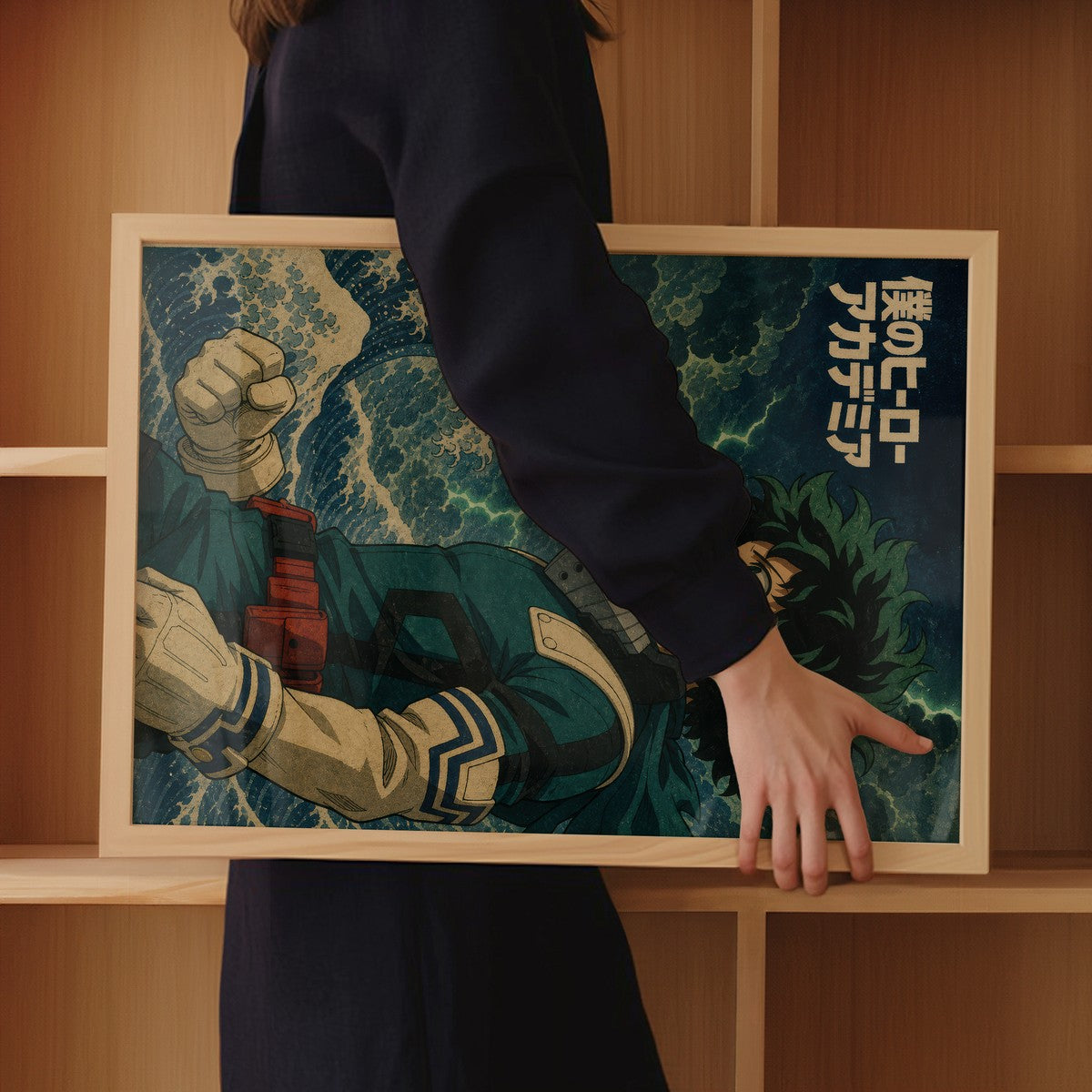 My Hero Academia G6 Deku Ukiyoe Anime Poster