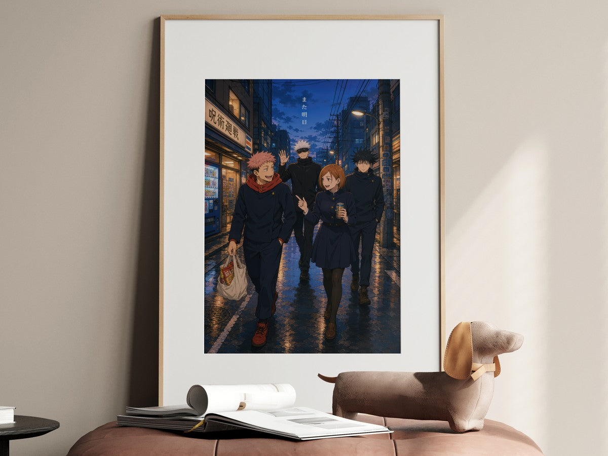 Jjk-Official-Kv-Pilot Core-Four-City-Walk Gpt-Image-2 Pixazo Medium V01 Anime Po