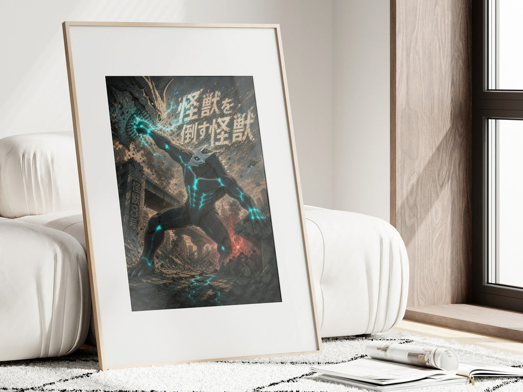 Kaiju No. 8 Kj8 C04 Kaiju8 Hero Monster Rescue Anime Key Art Anime Poster
