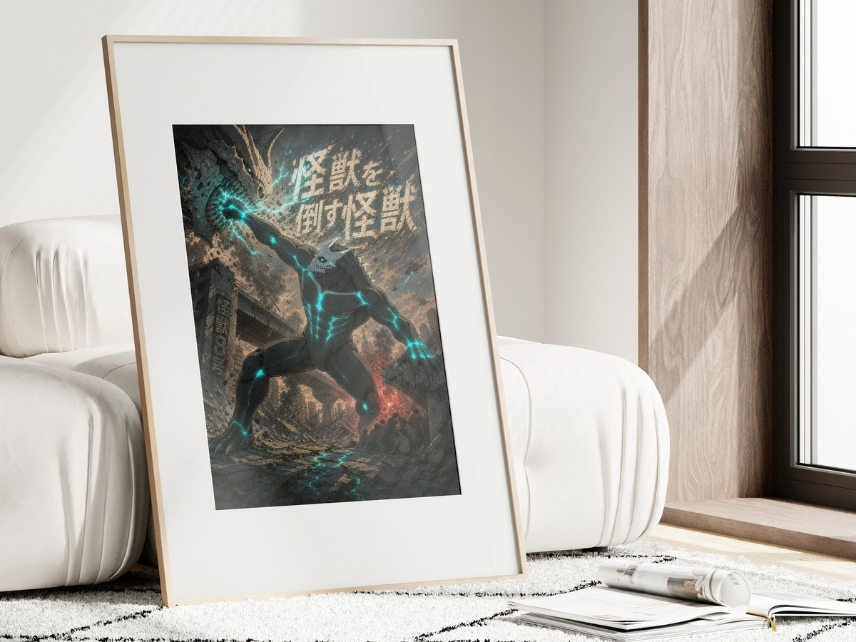 Kaiju No. 8 Kj8 C04 Kaiju8 Hero Monster Rescue Anime Key Art Anime Poster