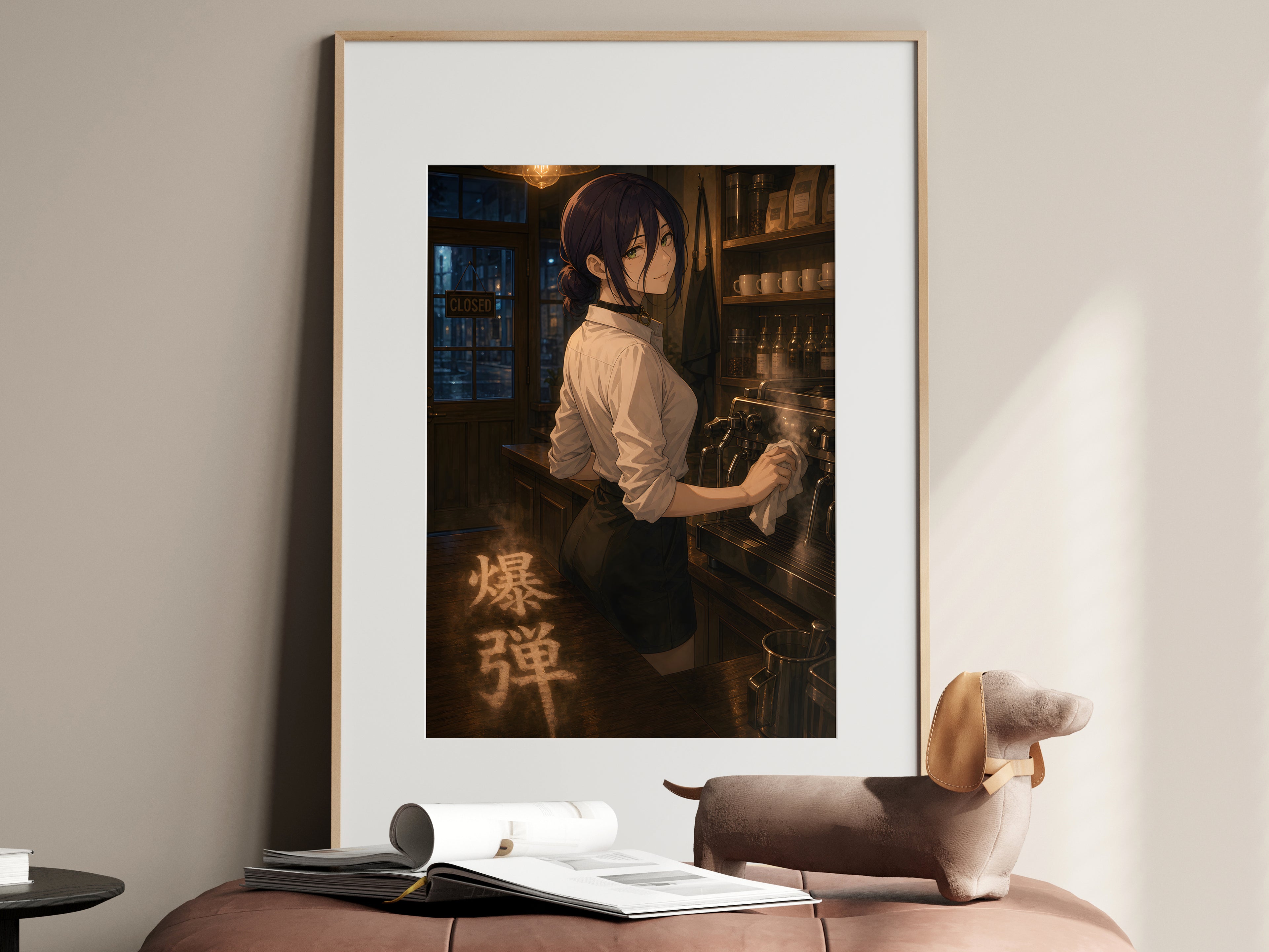 Reze from Chainsaw Man — Cafe Closing Anime Poster