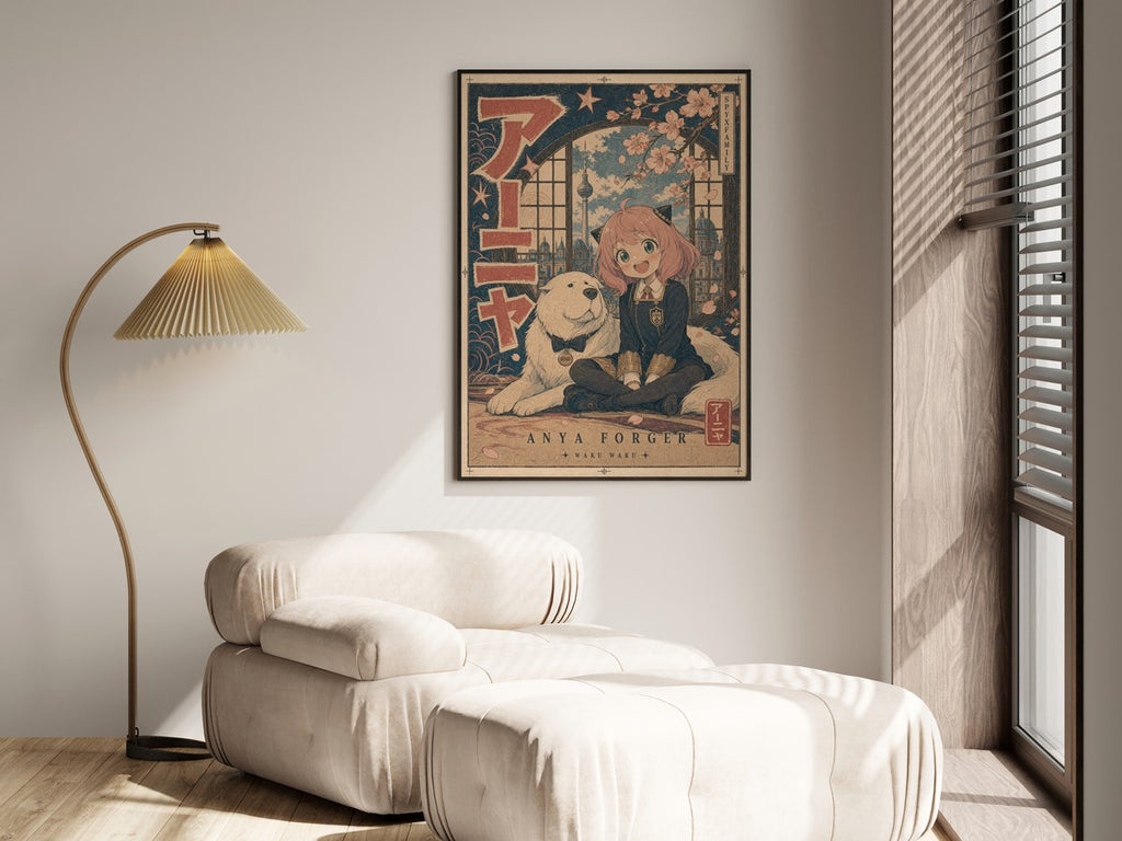 Spy x Family Anya Bond Waku Waku Anime Poster