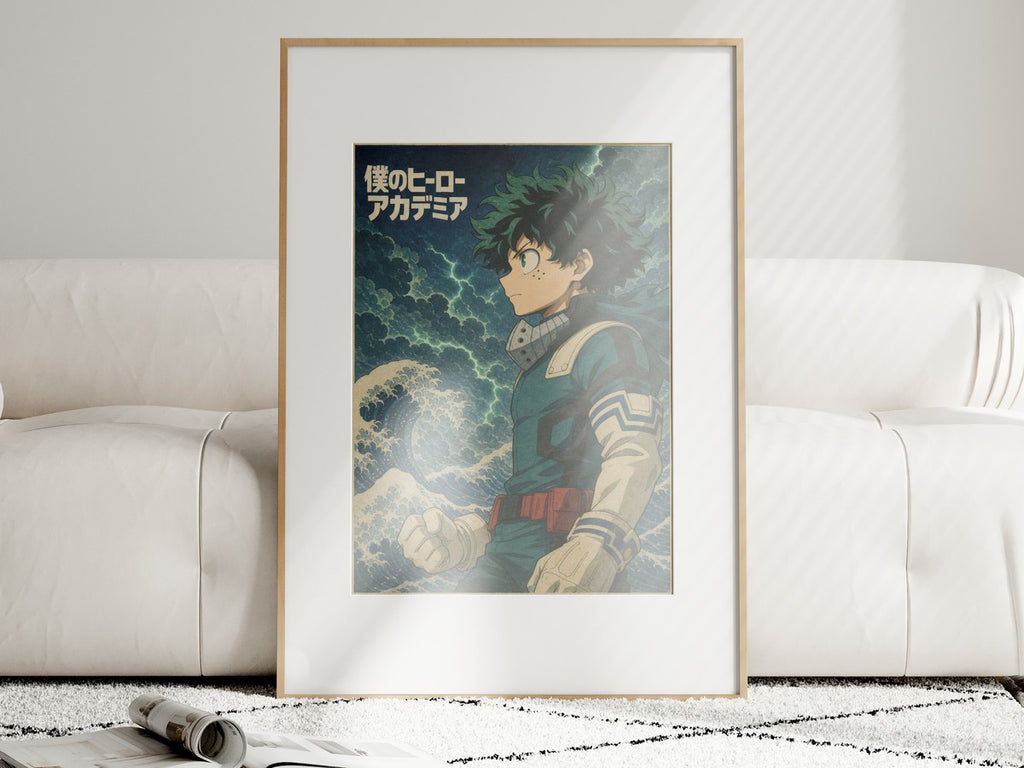 My Hero Academia G6 Deku Ukiyoe Anime Poster