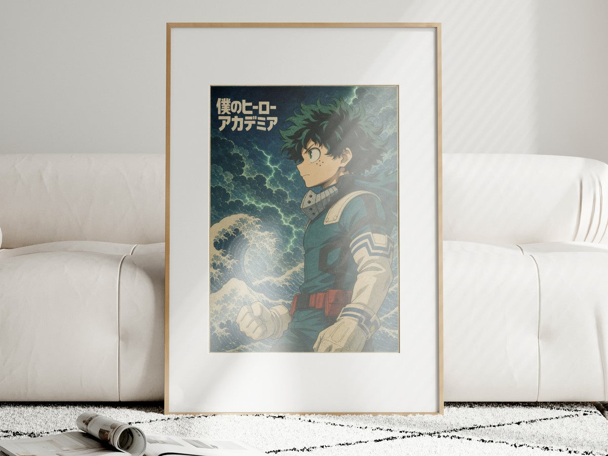 My Hero Academia G6 Deku Ukiyoe Anime Poster