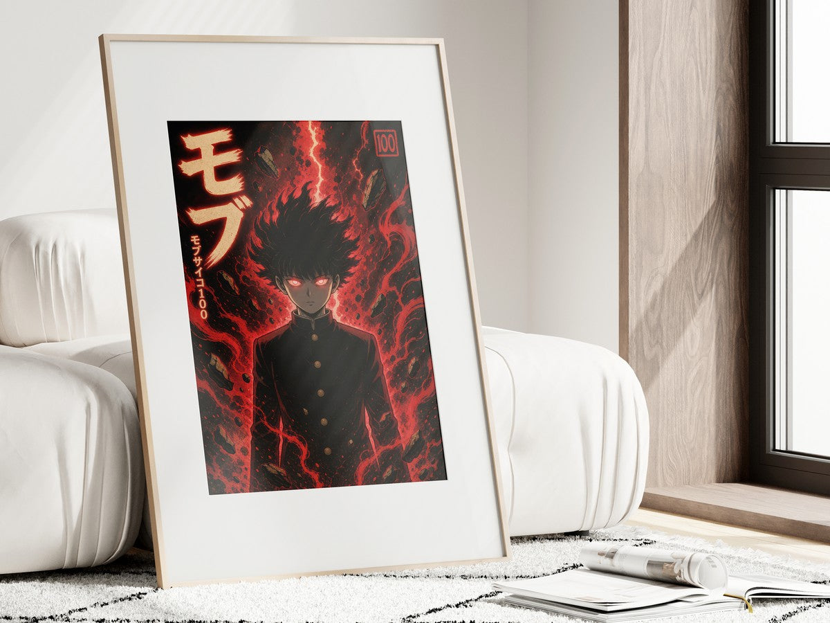 Mob Psycho 100 Mob01 100Percent Dark Pop Anime Poster