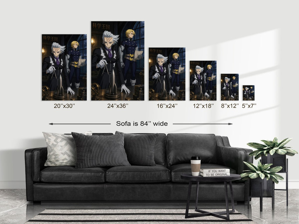 Poster on sofa