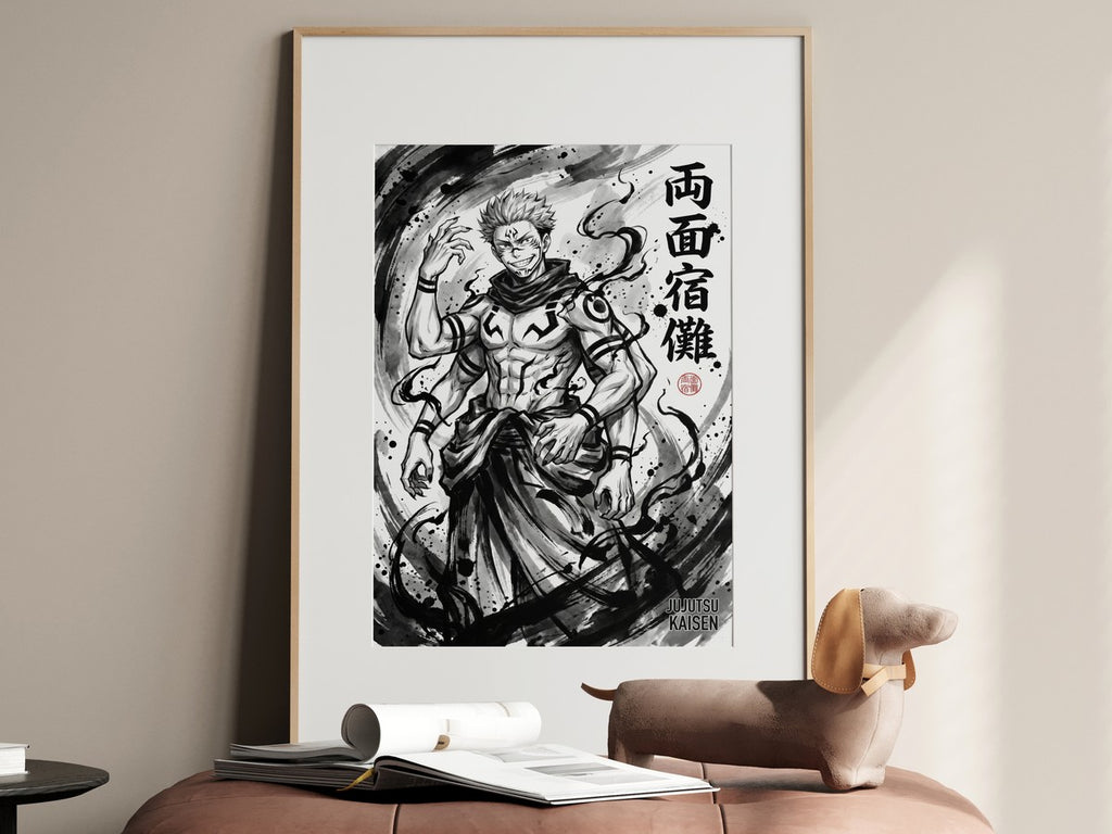 Jujutsu Kaisen Sukuna Malevolent Shrine Anime Poster