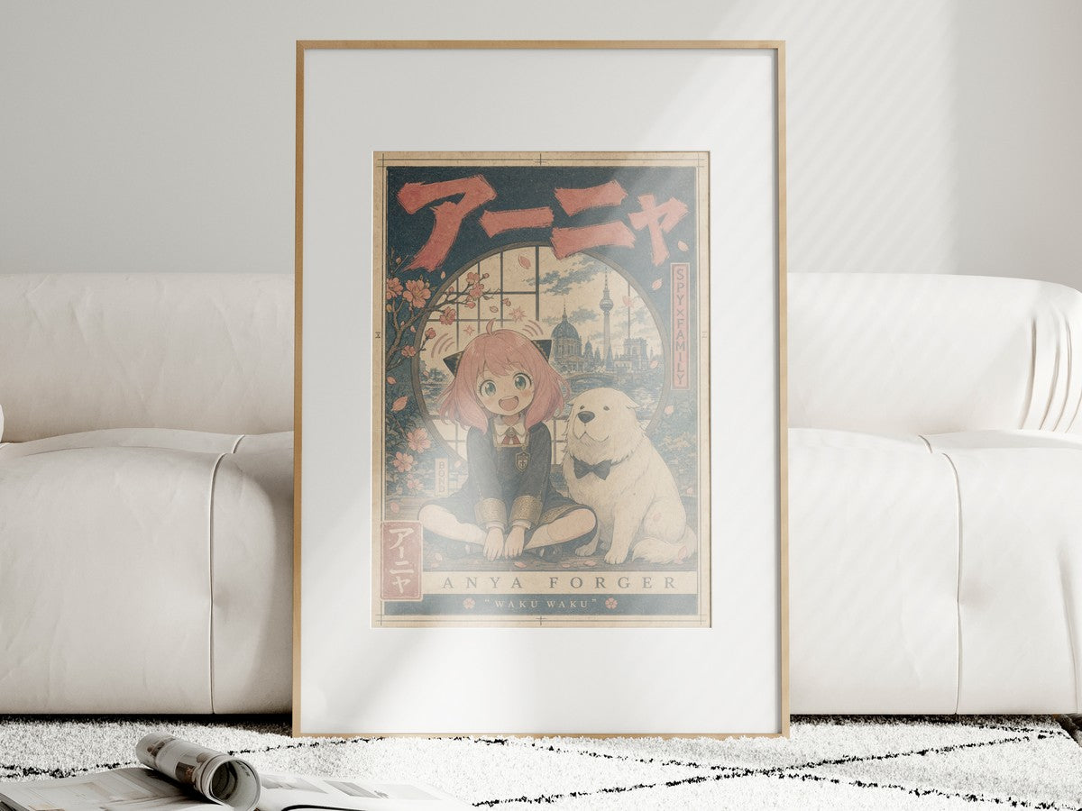 Spy x Family Anya Bond Window Seat Anime Poster