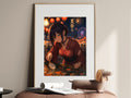 Reze Summer Festival Goldfish Scooping Chainsaw Man Anime Poster Art Print
