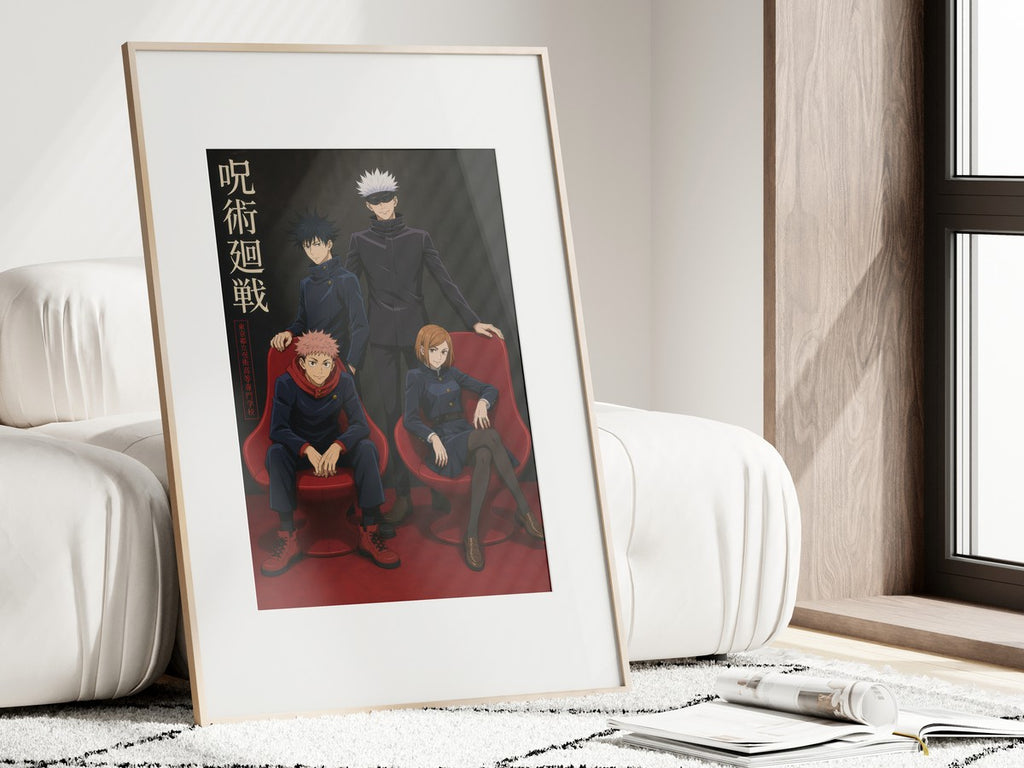 Jjk-Official-Kv-Pilot Core-Four-Chair-Red Gpt-Image-2 Pixazo Medium V01 Anime Po
