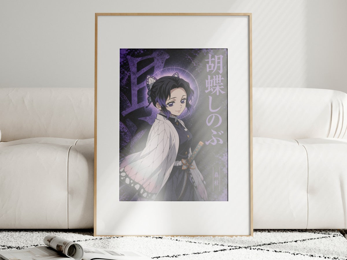 Demon Slayer Hm03 Shinobu Wisteria Neo Pulp Anime Poster