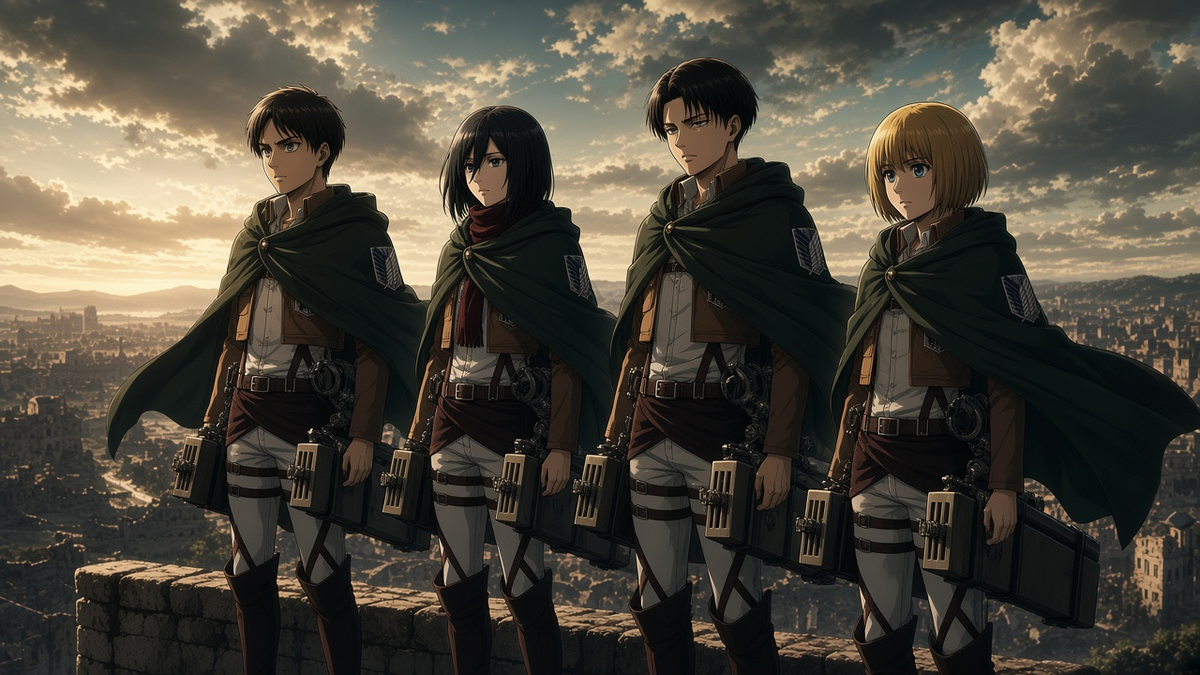Attack on Titan Eren Mikasa Levi Armin collection banner