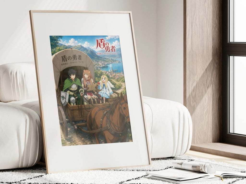 The Rising of the Shield Hero Traveling Merchant Wagon Adventure Anime Poster