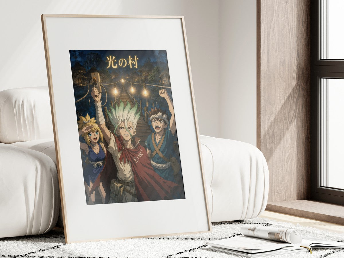 Dr. Stone P13 Village First Lights Anime Poster