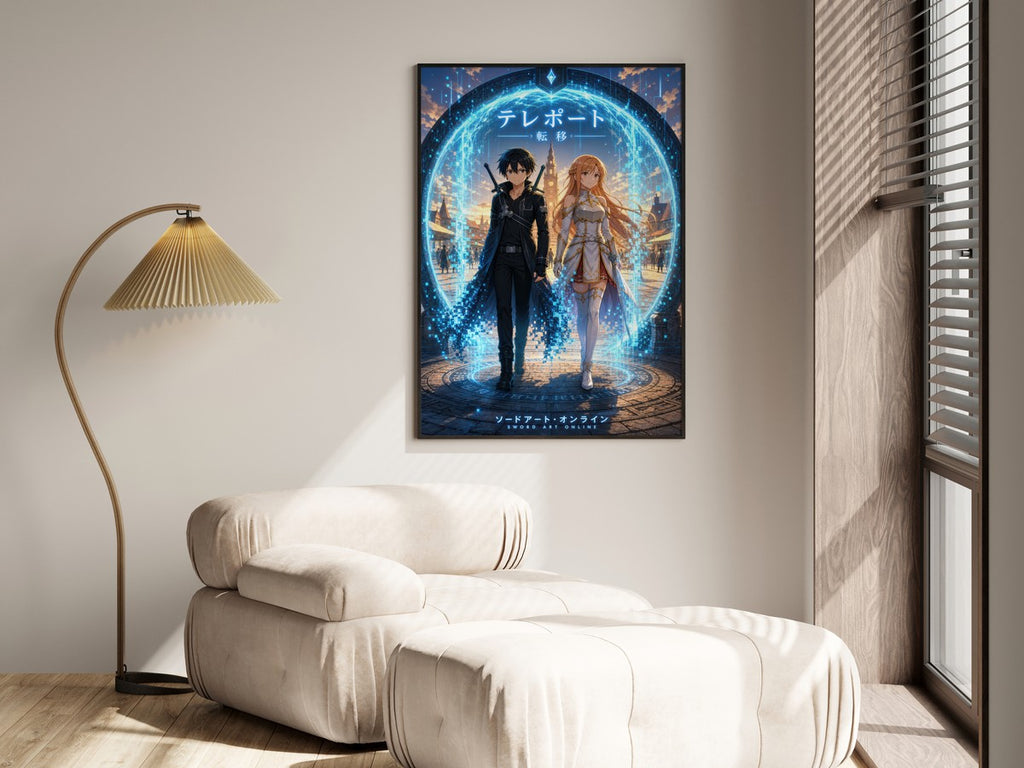 Sword Art Online Sao09 Teleport Gate Plaza Dark Fantasy Key Visual Anime Poster