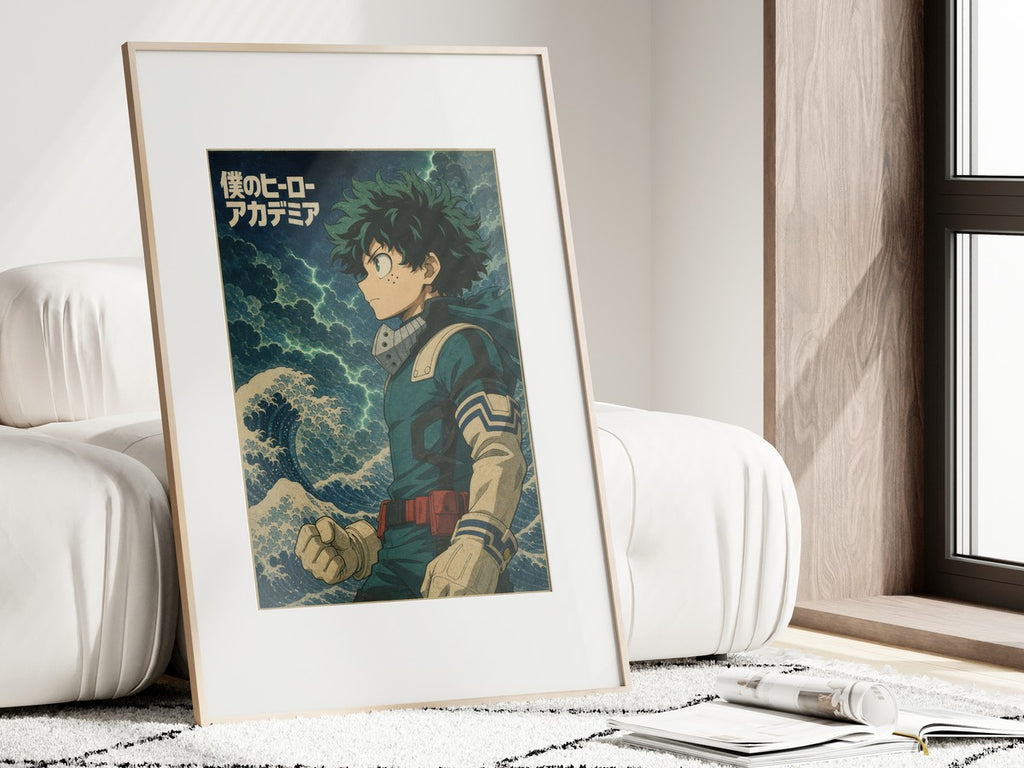 My Hero Academia G6 Deku Ukiyoe Anime Poster
