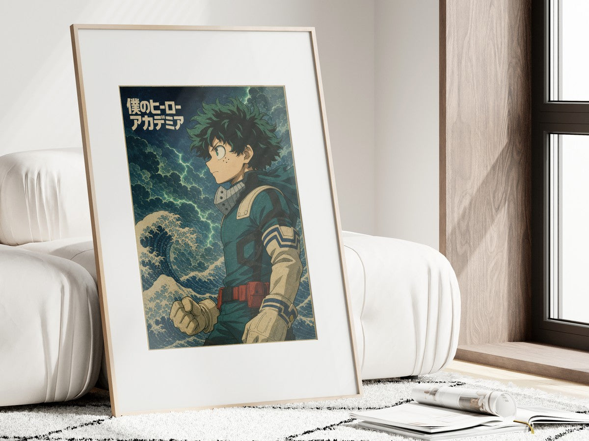 My Hero Academia G6 Deku Ukiyoe Anime Poster