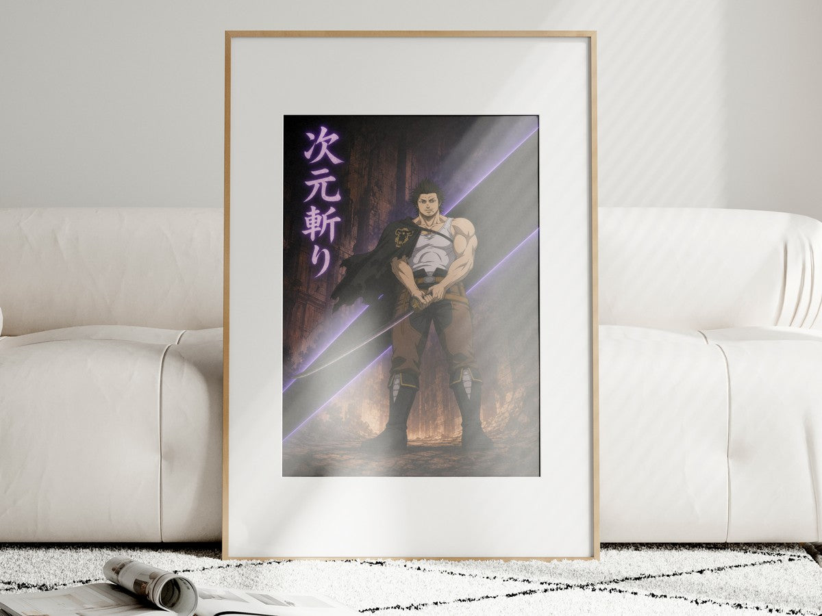 Black Clover P05B Yami Dimension Slash Anime Poster