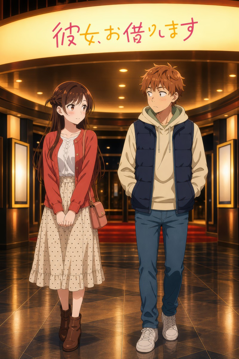 Rent a Girlfriend G4 Movie Date Anime Poster