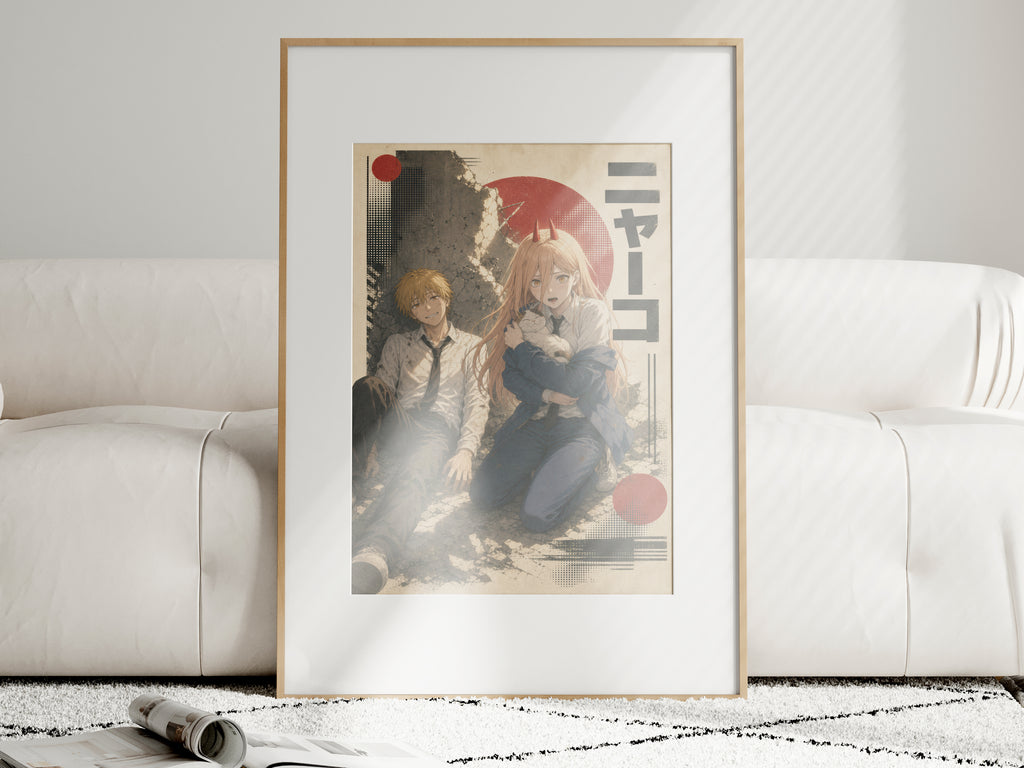 HEDESYNS90:chainsaw-man-denji-power-meowy-rescue-heroic-cinematic-rescue-newsprint-gpt-image-2-pixazo-medium-v01:i01463