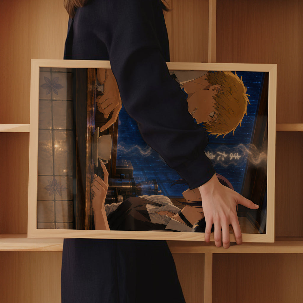 HEDESYNS90:chainsaw-man-denji-reze-cafe-almost-touch-counter-height-cafe-cinema-gpt-image-2-pixazo-medium-v01:mockup