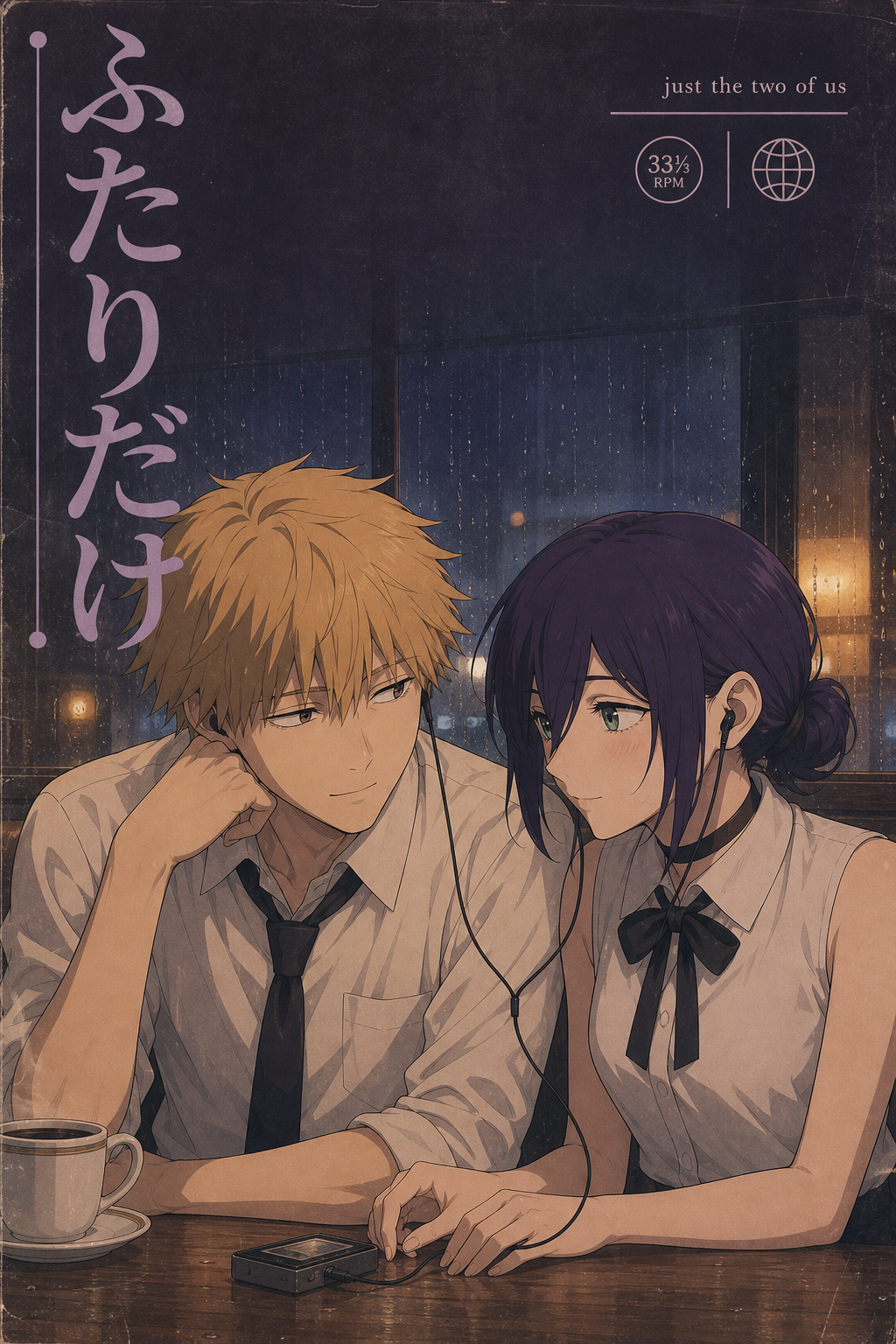 HEDESYNS90:chainsaw-man-denji-reze-shared-headphones-romantic-japanese-audio-cover-portrait-editorial-gpt-image-2-pixazo-medium-v01:original