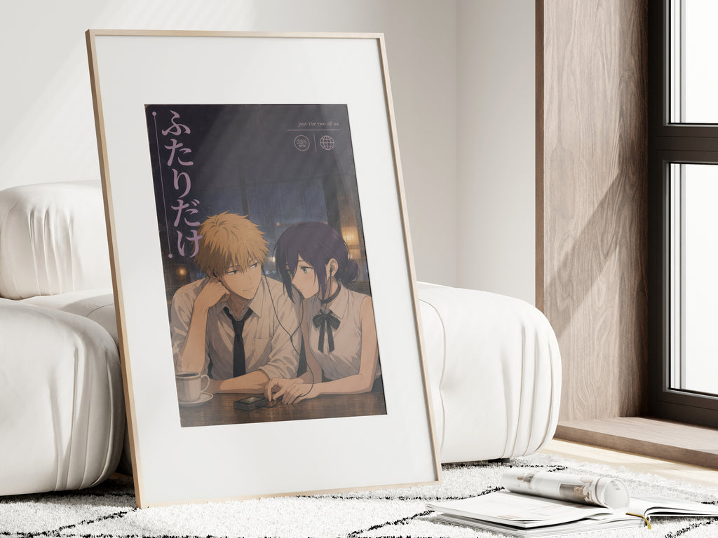 HEDESYNS90:chainsaw-man-denji-reze-shared-headphones-romantic-japanese-audio-cover-portrait-editorial-gpt-image-2-pixazo-medium-v01:i01462