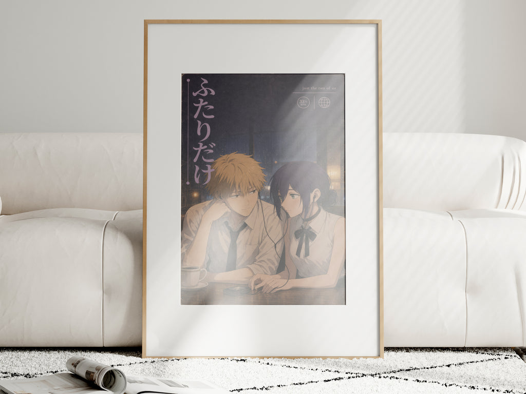 HEDESYNS90:chainsaw-man-denji-reze-shared-headphones-romantic-japanese-audio-cover-portrait-editorial-gpt-image-2-pixazo-medium-v01:i01463