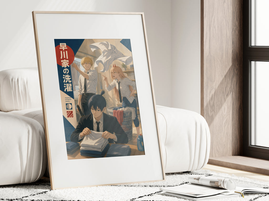 HEDESYNS90:chainsaw-man-hayakawa-family-laundry-warm-lifestyle-magazine-poster-gpt-image-2-pixazo-medium-v01:i01462