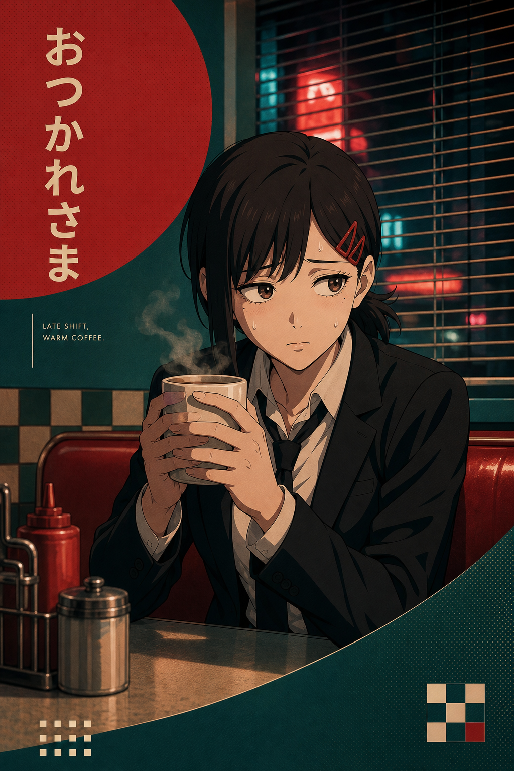 HEDESYNS90:chainsaw-man-kobeni-after-shift-diner-mature-late-night-diner-editorial-gpt-image-2-pixazo-medium-v01:original