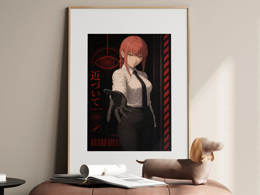 HEDESYNS90:chainsaw-man-makima-come-closer-black-red-adult-tactical-fashion-poster-gpt-image-2-pixazo-medium-v01:hero