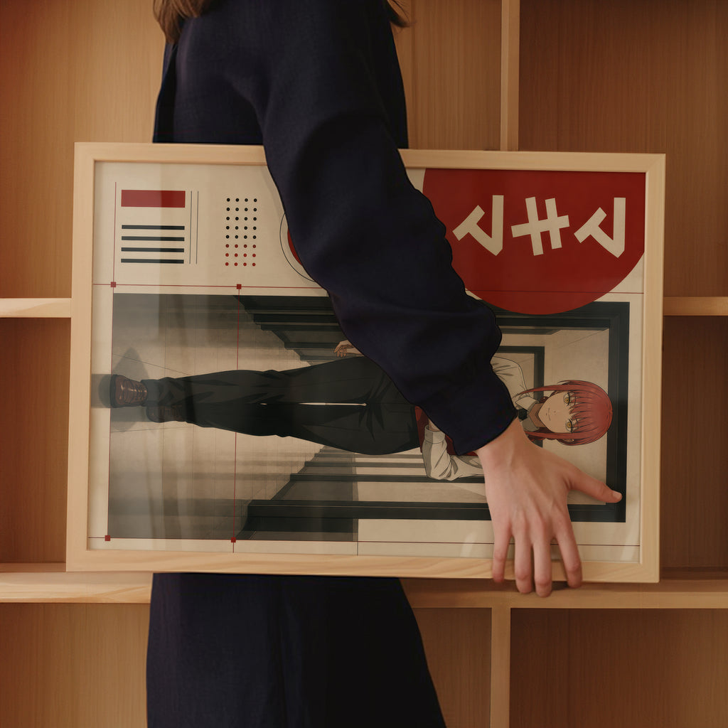 HEDESYNS90:chainsaw-man-makima-command-corridor-severe-swiss-japanese-command-poster-gpt-image-2-pixazo-medium-v01:mockup